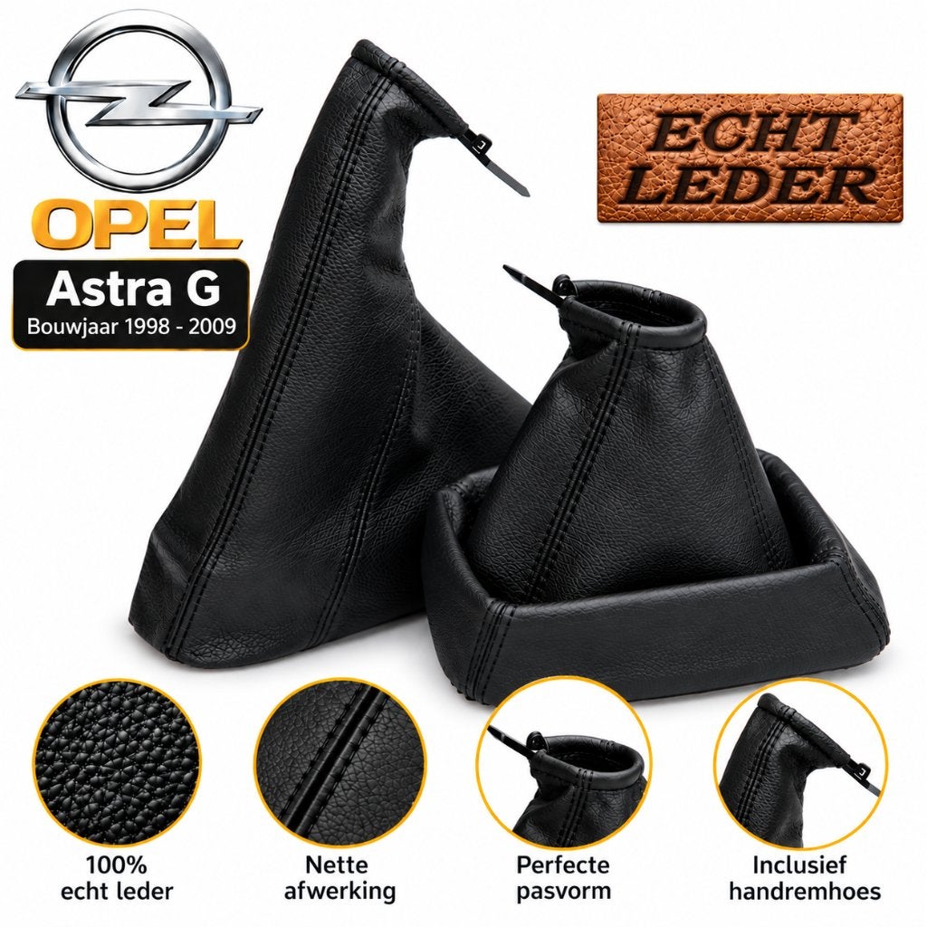 Echt Leder Pookhoes & Handremhoes Opel Astra G Bj 1998-2009, Ophalen of Verzenden, Nieuw