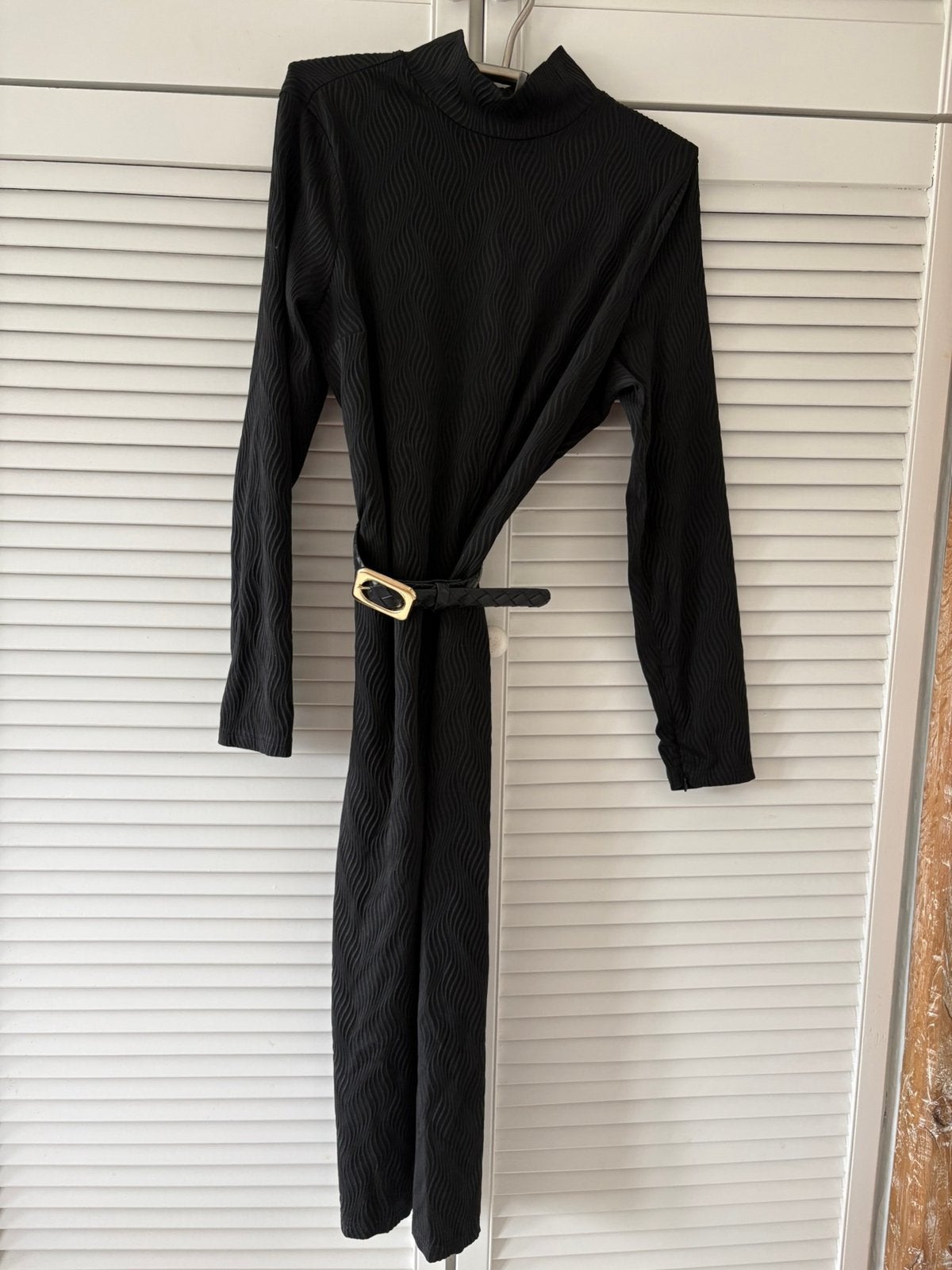 Jurk Shoeby XL Zwart Feestjurk Bruiloft Split mouw Riem, Kleding | Dames, Ophalen of Verzenden, Zo goed als nieuw, Maat 46/48 (XL) of groter
