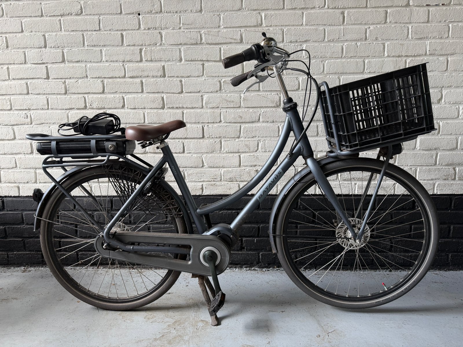 Batavus packd opkanp fiets 28 inch, Elektrische fiets, Gebruikt, Ophalen of Verzenden, Motor