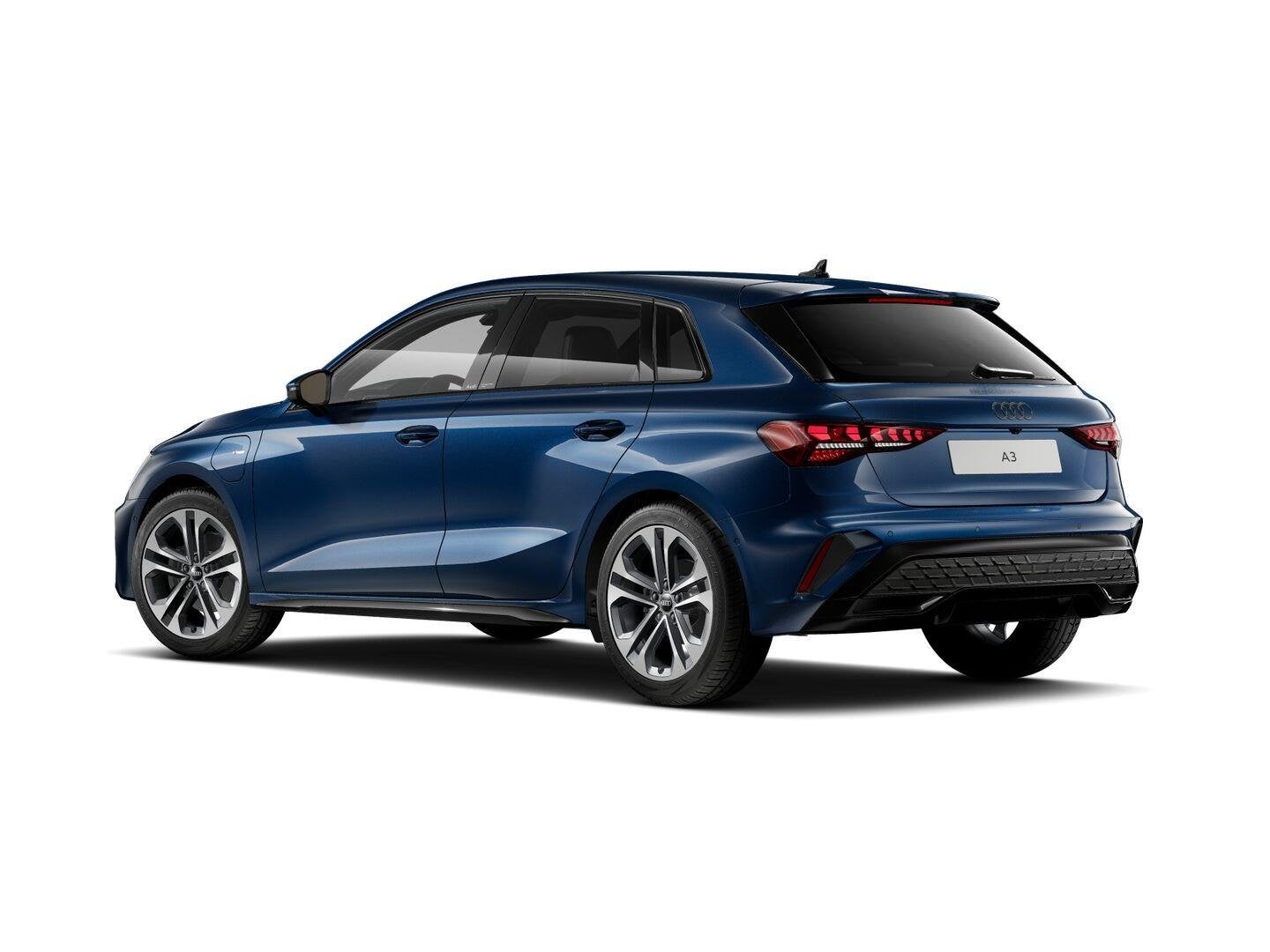Audi A3 Sportback S edition 40 TFSI e 150 kW / 204 PK Sportb, Auto's, 1498 cc, 150 pk, Blauw, Leder en Stof