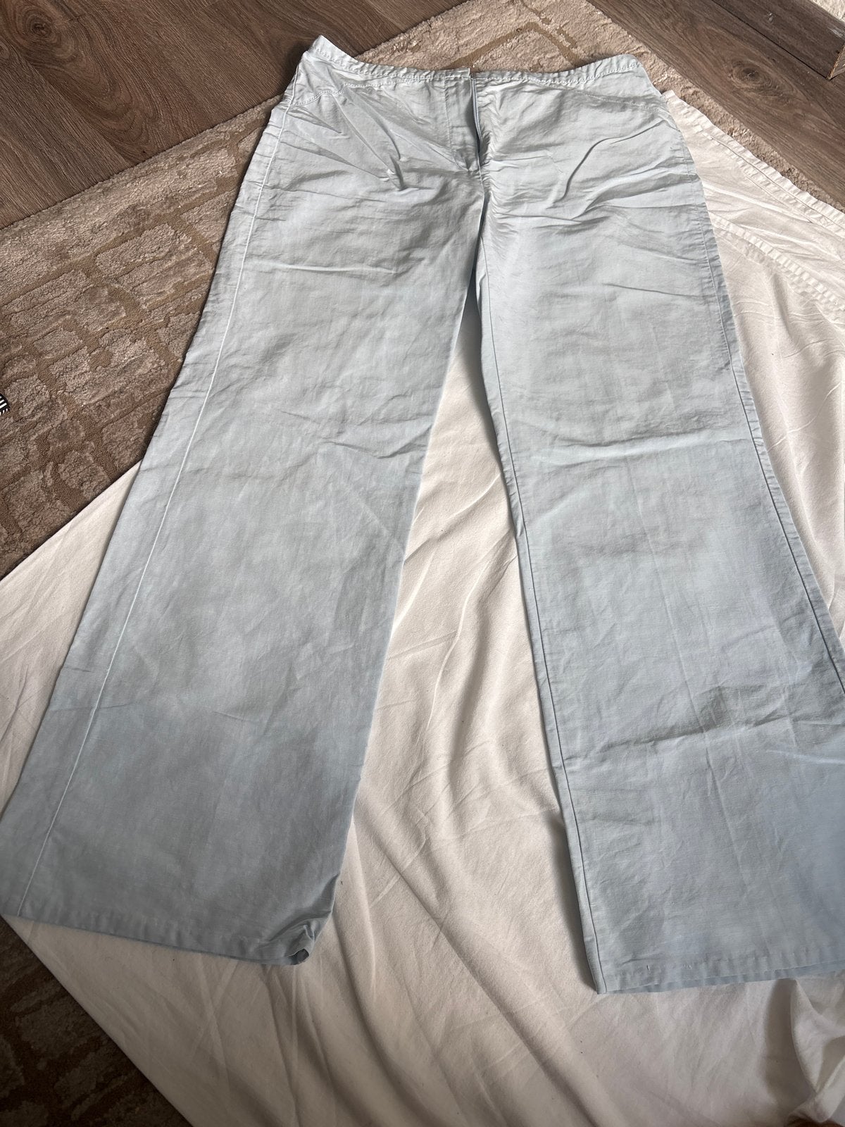 Taifun lichtblauwe flared broek - Maat 38/40 (M), Kleding | Dames, Maat 38/40 (M), Blauw, Ophalen of Verzenden, Lang