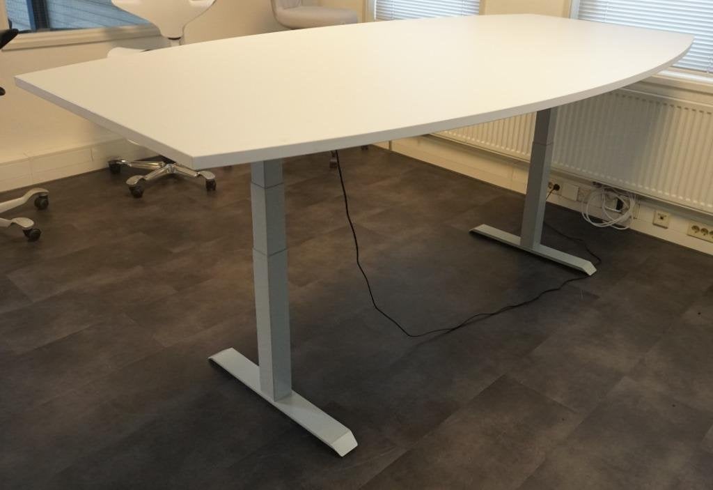 Elektrisch Zit/Sta Vergadertafel 240x120 | Hoogte 60-125 cm, -, -, Nieuw, Ophalen of Verzenden