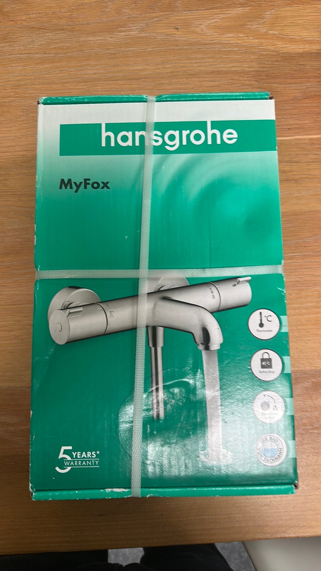 Hansgrohe MyFox thermostatische badkraan, Doe-het-zelf en Verbouw, Sanitair, Ophalen of Verzenden, Nieuw, Bad