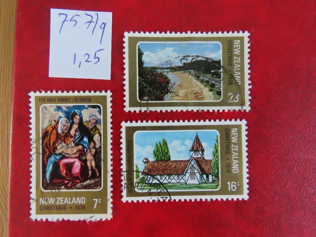Nw zeeland 757/59, Ophalen of Verzenden, Gestempeld