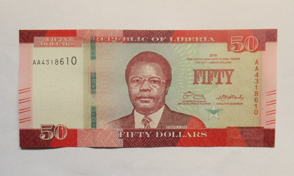 Liberia 50 Dollars 2016, Postzegels en Munten, Verzenden, Overige landen