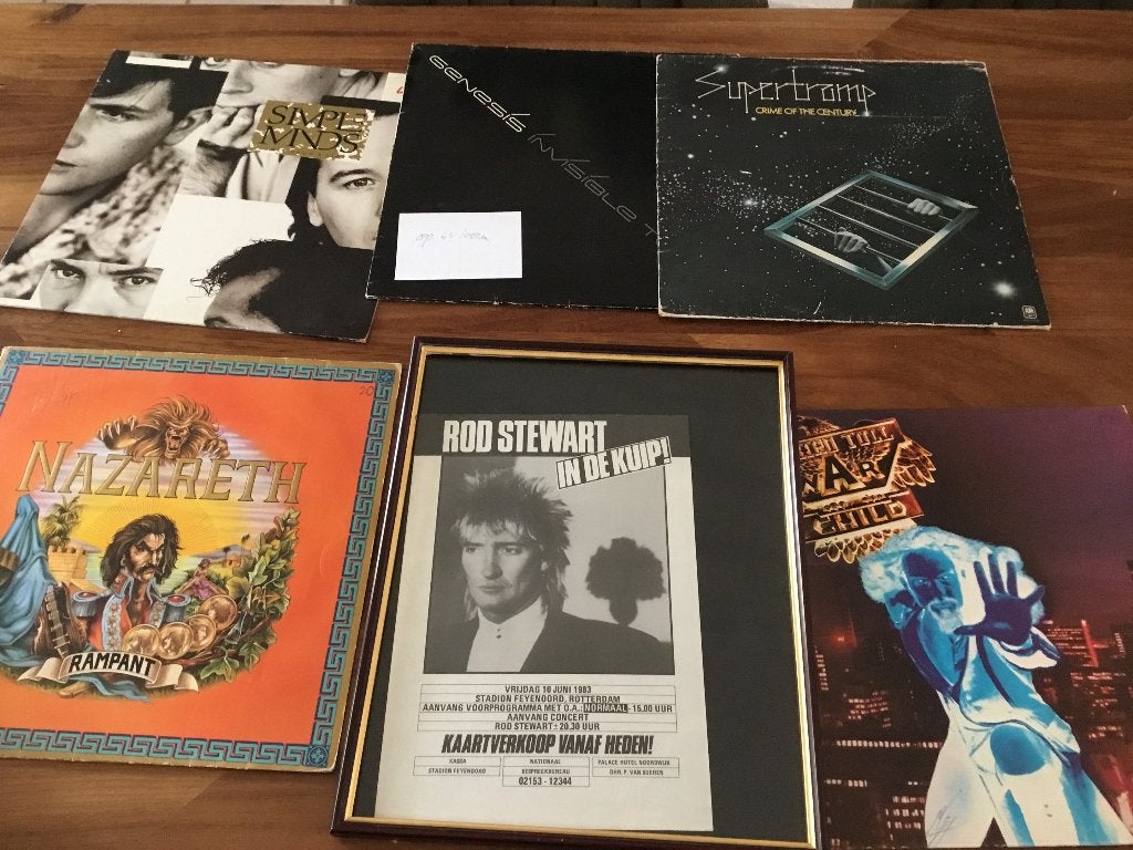 Vinyl en poster Rod Stweward, Ophalen, LP, Gebruikt, Pop