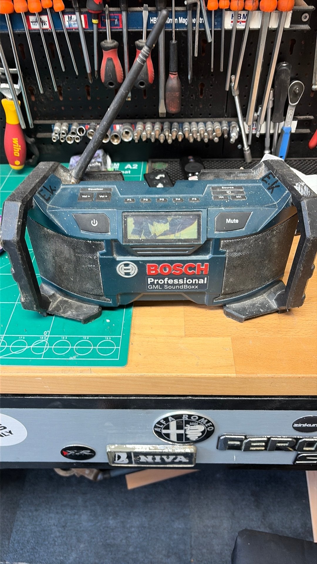 Bosch bouw radio, Ophalen of Verzenden, Gebruikt, Bouwradio