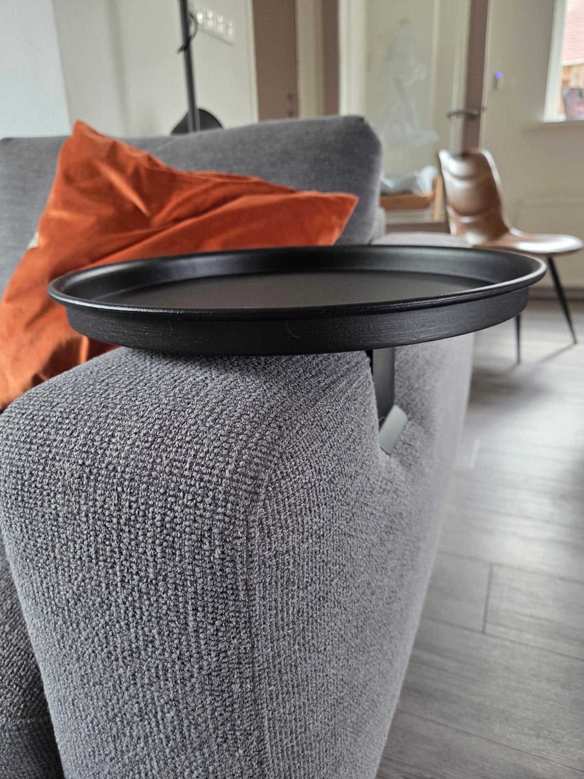 Montel armtafel/dienblad klembaar, Ophalen, Minder dan 55 cm, Metaal of Aluminium, Rond