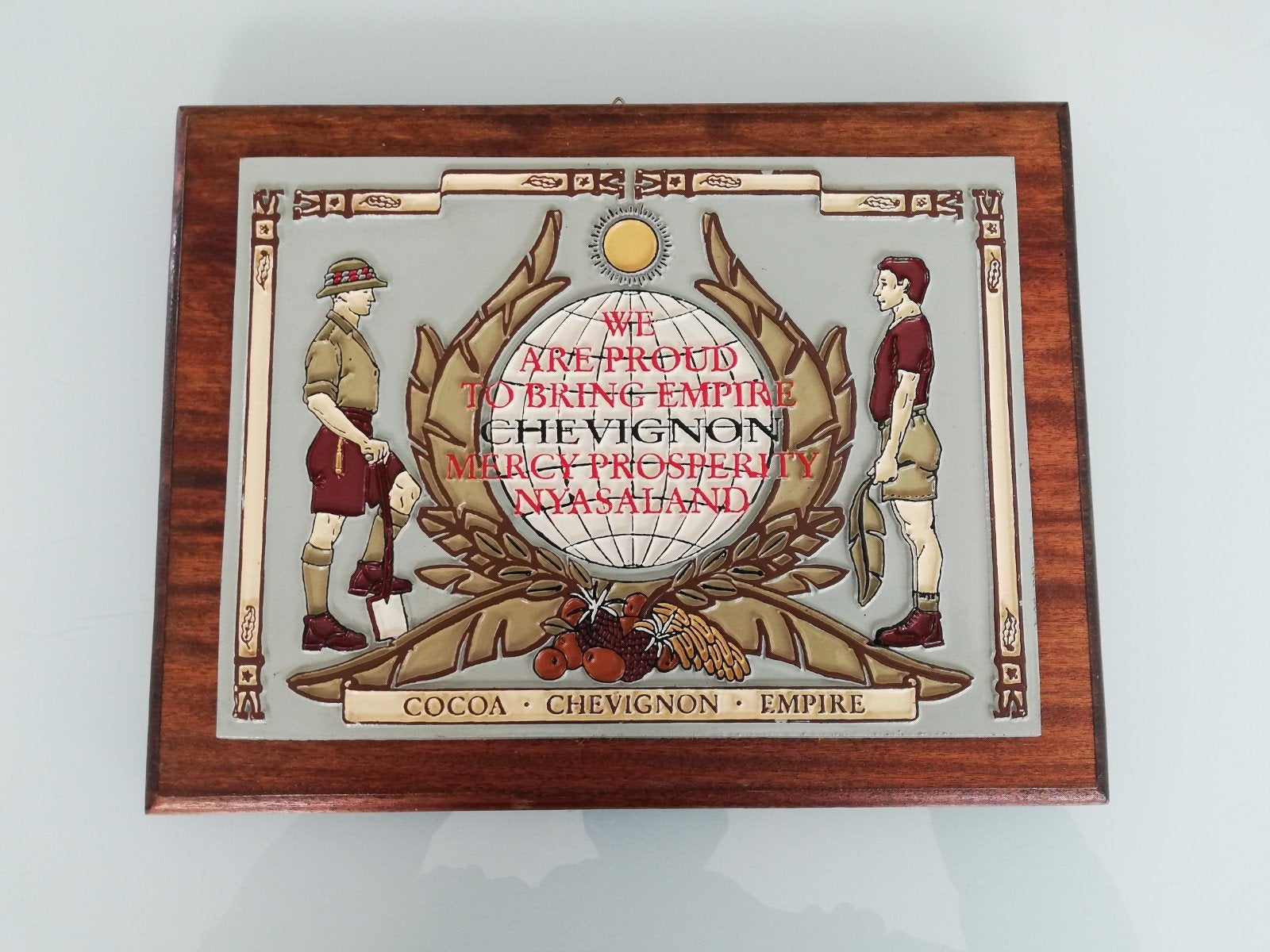 Vintage Chevignon Empire wanddecoratie - Koloniale stijl, Ophalen of Verzenden