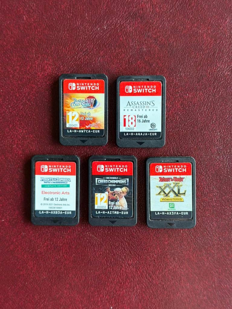 Partij 5 stuks Nintendo Switch games / spellen / cartridges, Spelcomputers en Games, Avontuur en Actie, Verzenden, Zo goed als nieuw