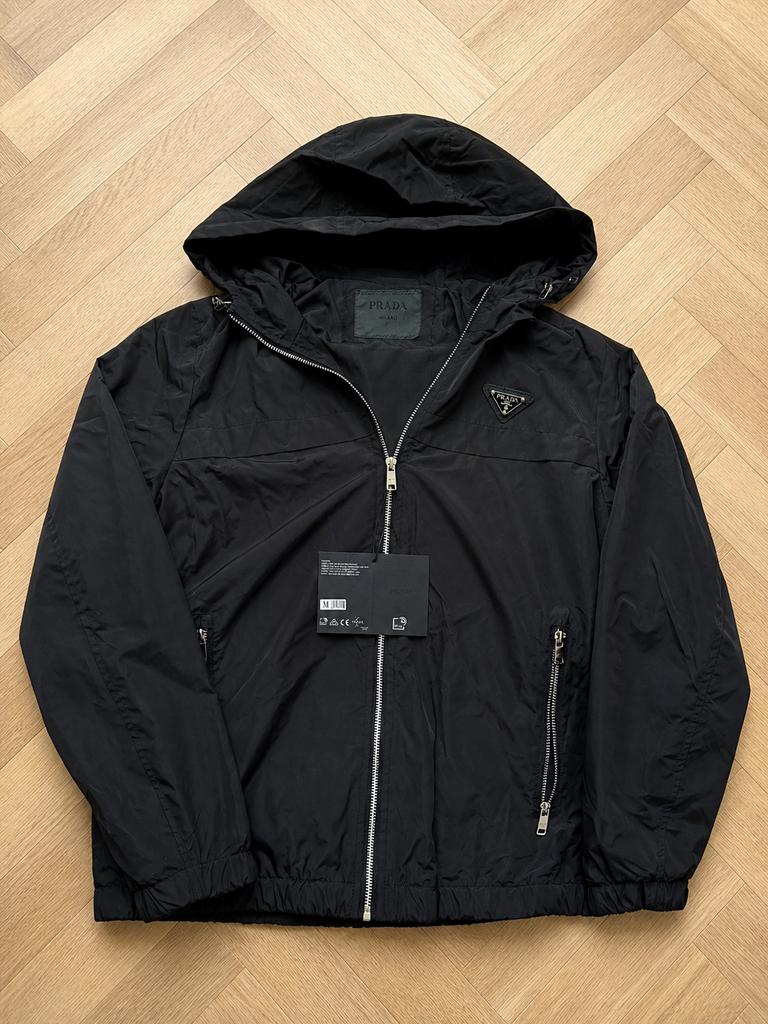 Prada windbreaker, Kleding | Heren, Jassen | Zomer, Nieuw, Maat 46 (S) of kleiner, Zwart, Verzenden