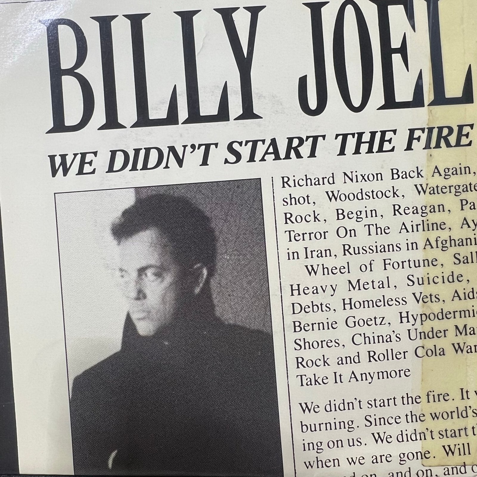 Billy Joel - We Didn't Start The Fire, Ophalen of Verzenden, Gebruikt, Pop