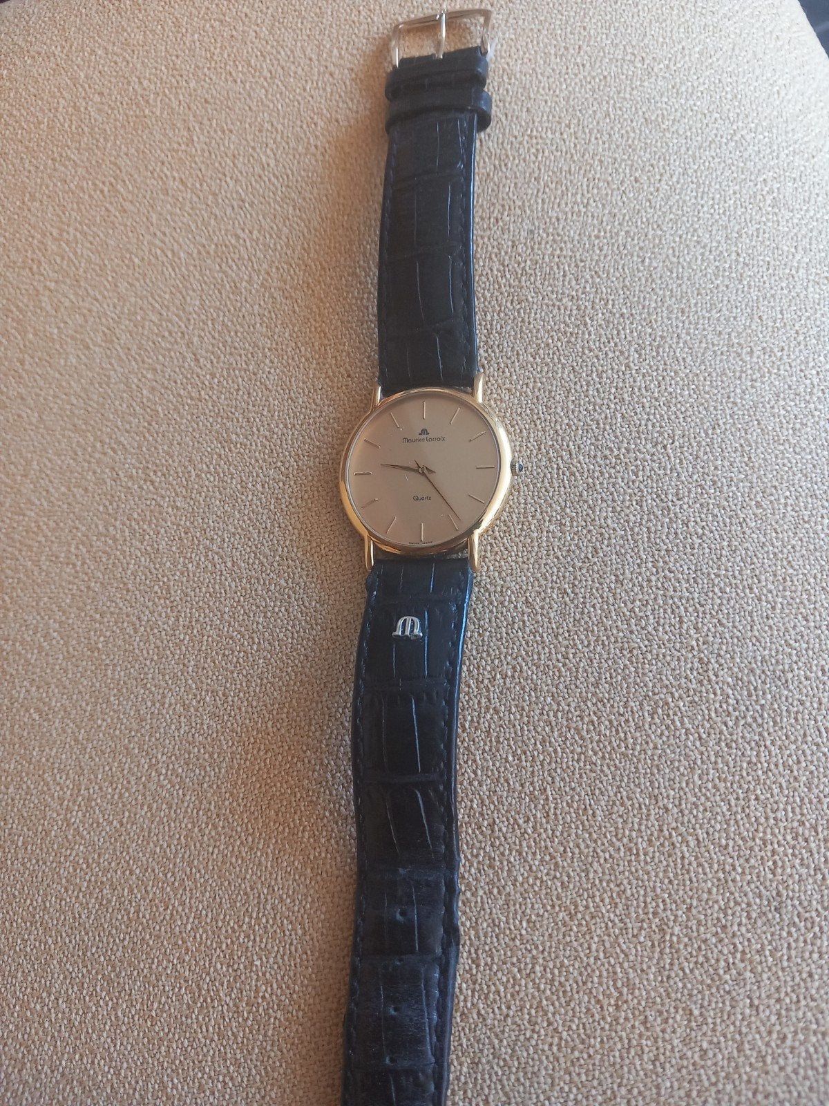 werkend heren horloge Maurice Lacroix, Sieraden, Tassen en Uiterlijk, Horloges | Dames, Verzenden, Gebruikt, Leer, Overige merken