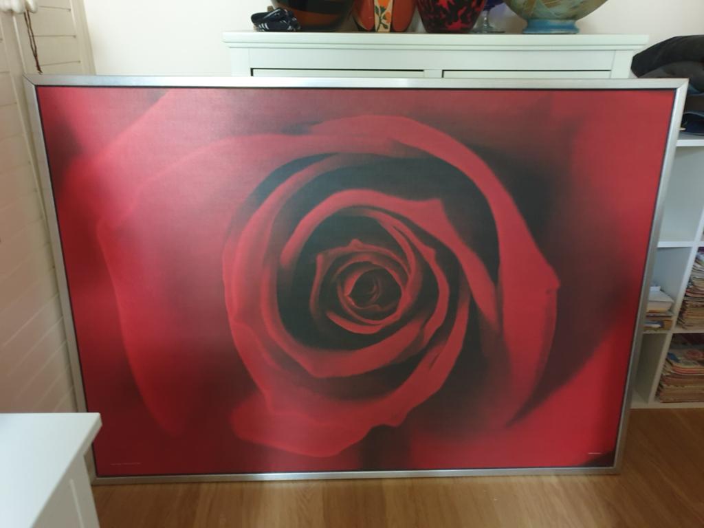 Schilderij De ROOS van IKEA, Huis en Inrichting, Ophalen, 125 cm of meer, Zo goed als nieuw, Schilderij