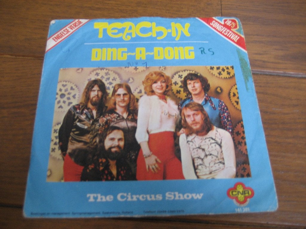 Teach in ding dong eurovisie, Ophalen of Verzenden, Gebruikt, 7 inch, Pop