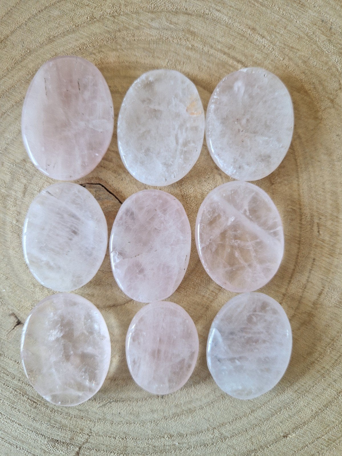 9 Rozenkwarts Duimstenen, Ophalen of Verzenden, Nieuw
