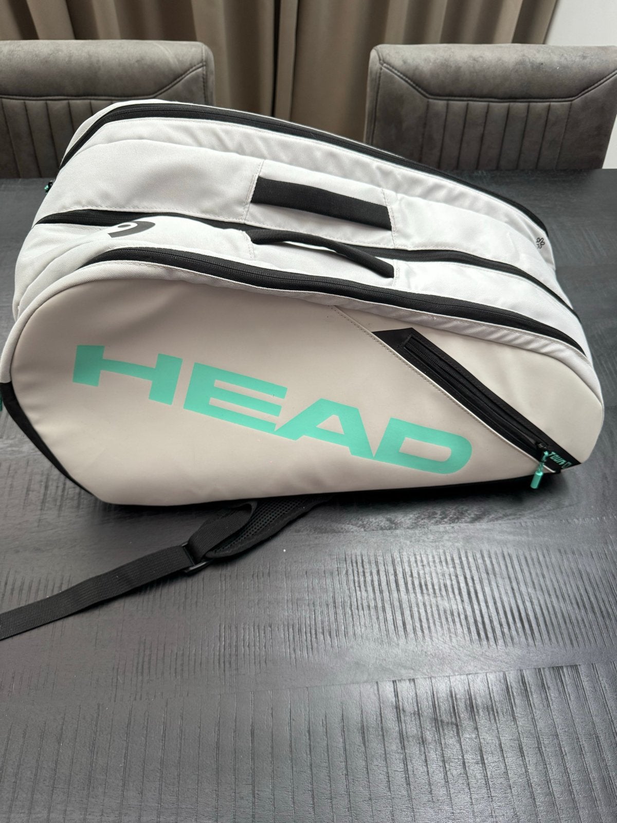 HEAD Tour Tennis Tas - Grijs/Mintgroen (Zo goed als nieuw), Ophalen, Zo goed als nieuw, Padeltas