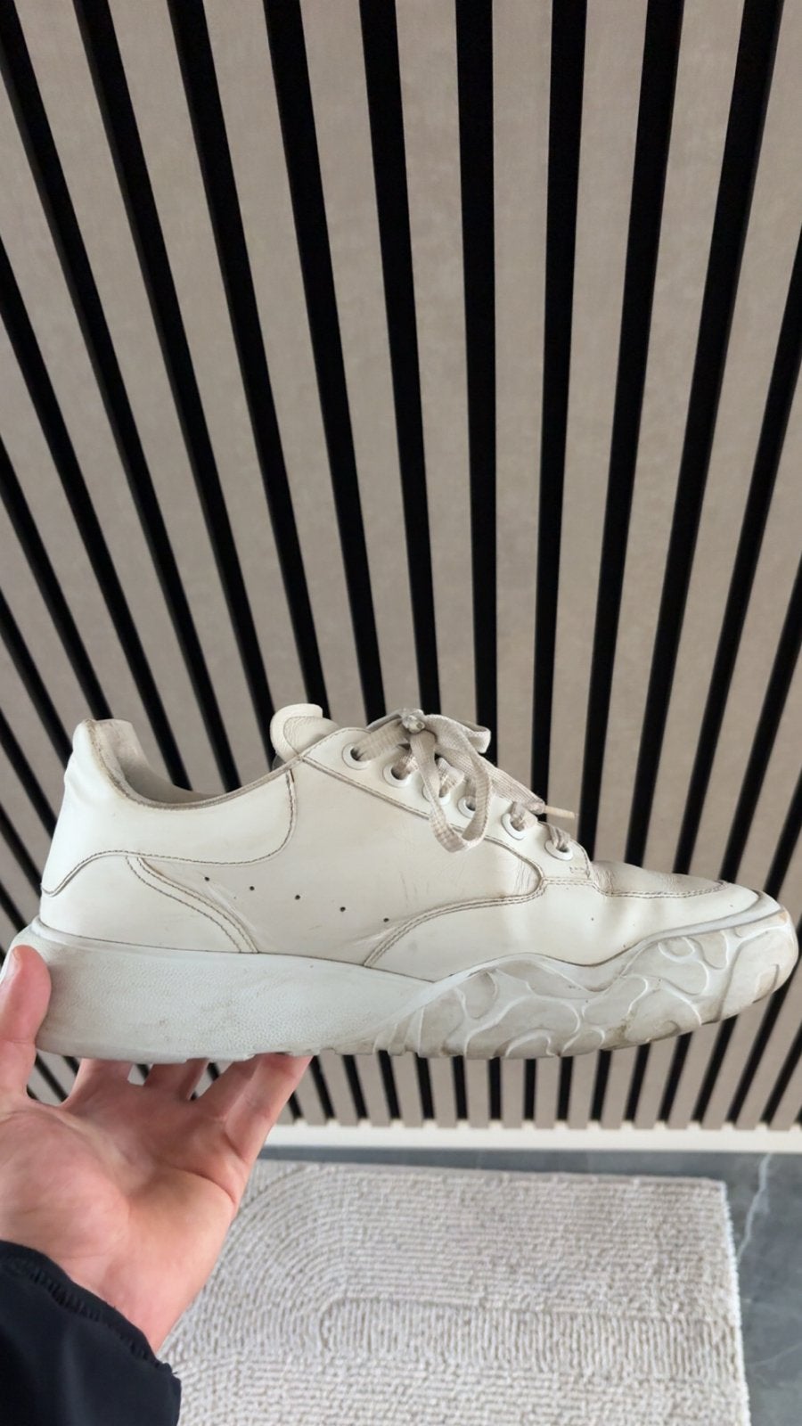 Alexander McQueen Herenschoenen Maat 43, Ophalen, Gedragen, Wit, Sneakers of Gympen