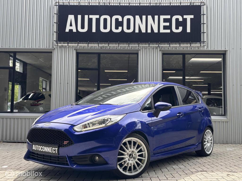 Ford Fiesta 1.6 ST. 183 PK, 5 DEURS, AIRCO, Auto's, Ford, Voorwielaandrijving, Gebruikt, 4 cilinders, Blauw