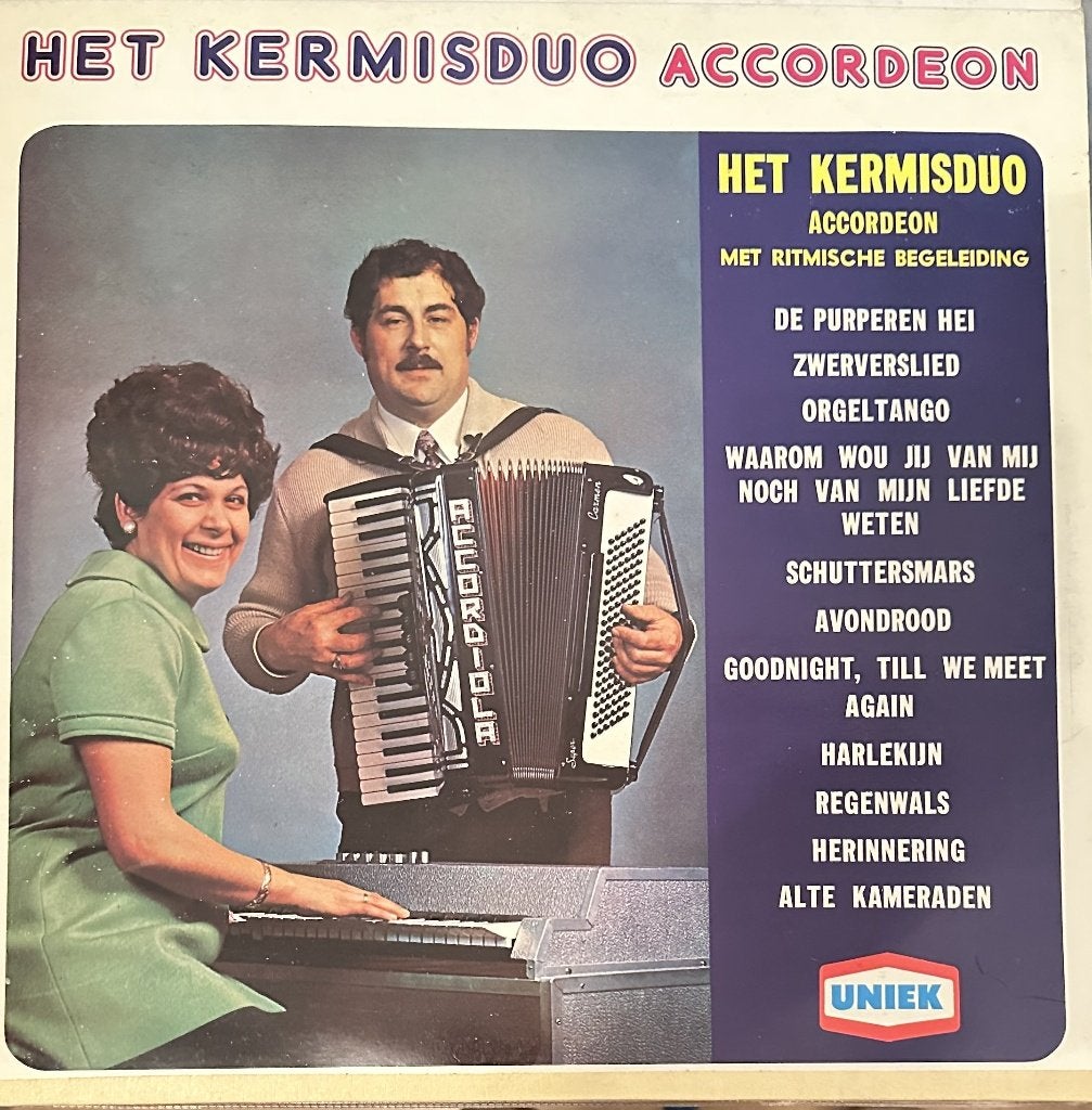 Het kermis Duo  Accordeon Lp, LP, Verzenden, Zo goed als nieuw, Levenslied of Smartlap