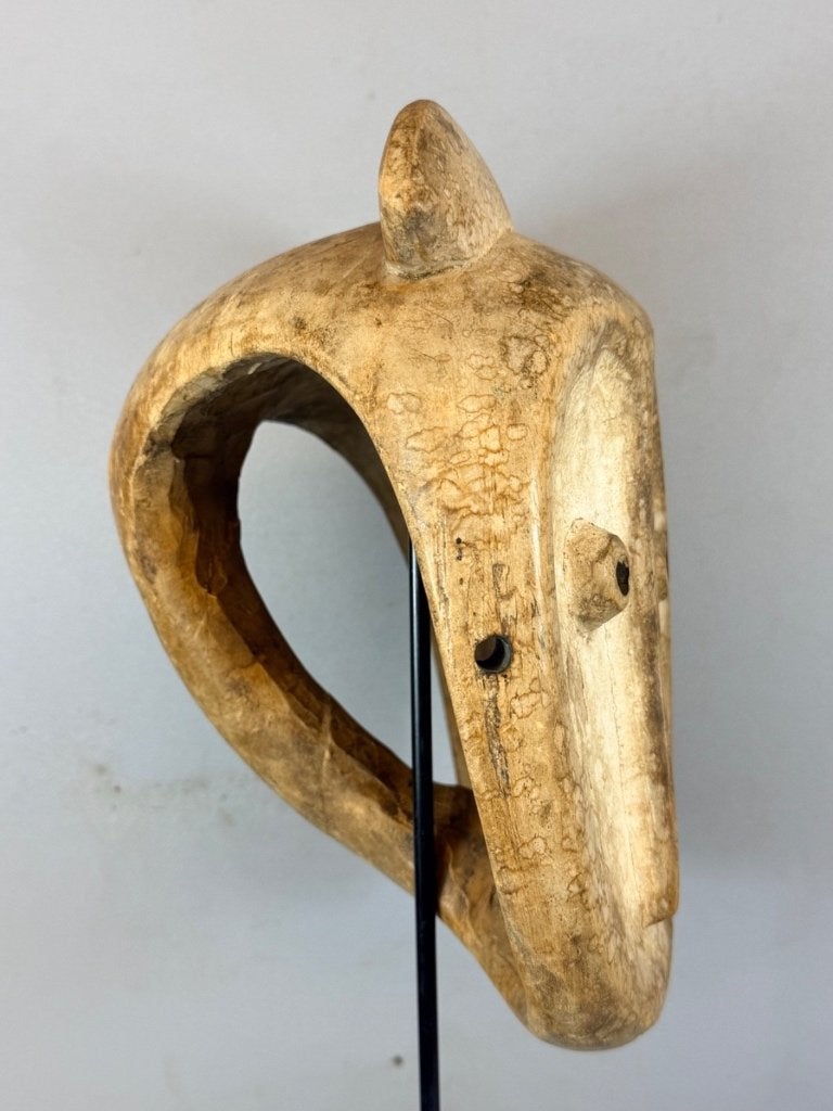 260923 oud Afrikaans Lega Bwami tweeling masker - Congo., Ophalen of Verzenden