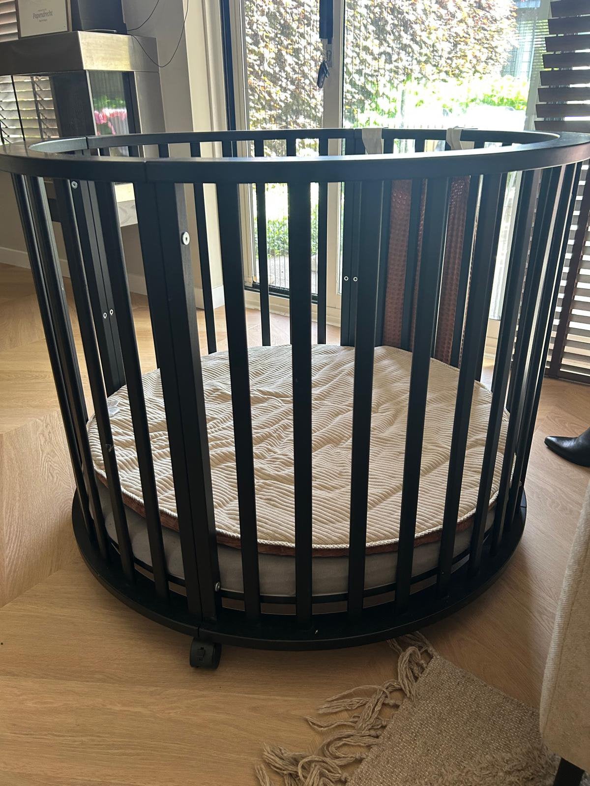 Boxmatras 4,5 cm + Koeka boxkleed (2 kanten), Kinderen en Baby's, Boxen, Ophalen, Zo goed als nieuw, Boxkleed