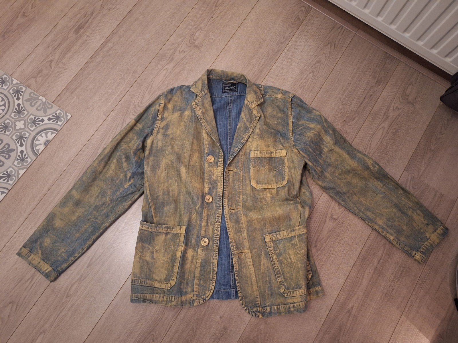Wrangler spijkerjasje - Exclusive Design 2005, Wrangler, Ophalen of Verzenden, Gedragen, Blauw