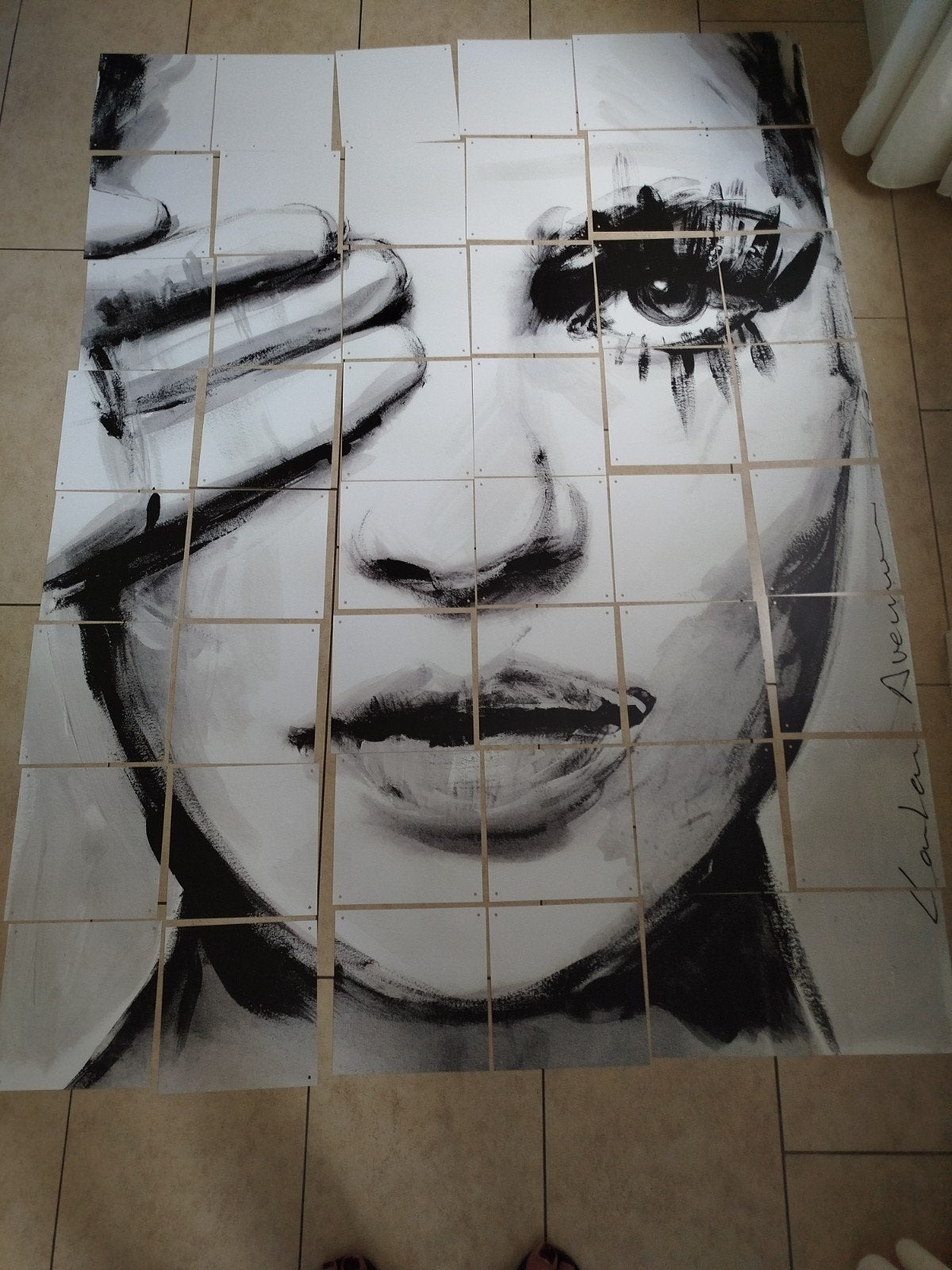 IXXI titel: Where is she, 120 x 160 cm, Ophalen of Verzenden, Zo goed als nieuw