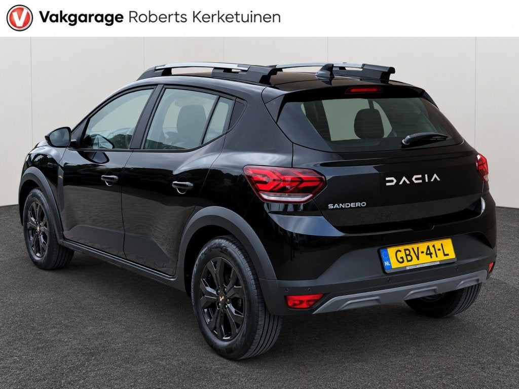 Dacia Sandero Stepway 1.0 TCe 90 Extreme Automaat 1e eigenaa, Euro 6, Leder en Stof, Zwart, Origineel Nederlands