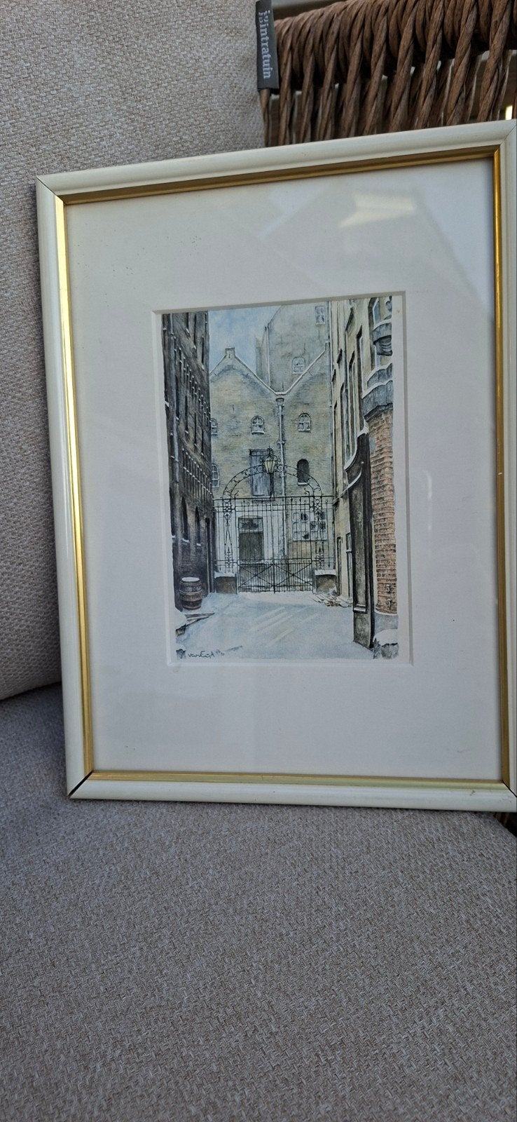 Stadsgezicht Schilderij - Olieverf op Paneel, Ophalen of Verzenden