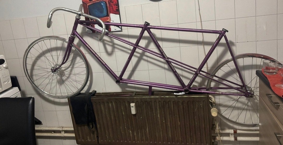 Tandem Frame Joco Ronde van Europa 2x Framemaat 57, Minder dan 10 versnellingen, Gebruikt, Ophalen of Verzenden, 55 cm of meer