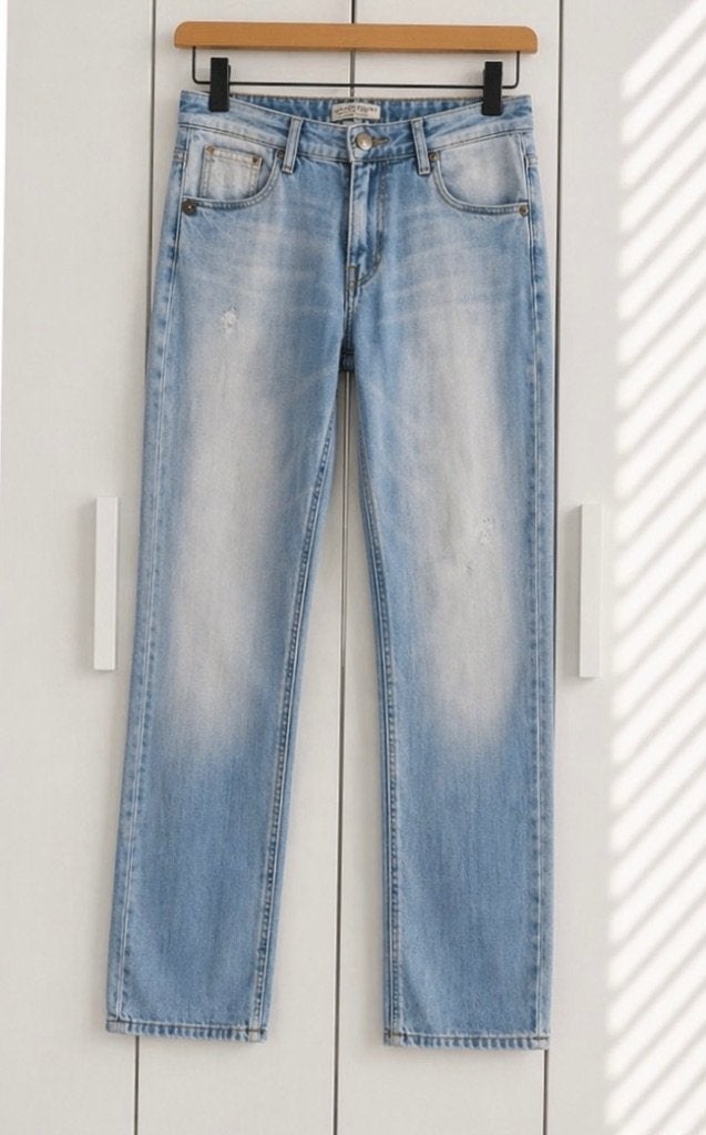 Maison scotch stoere  jeans rechte pijp maat 26-30, Blauw, Scotch & Soda, Ophalen of Verzenden, Zo goed als nieuw