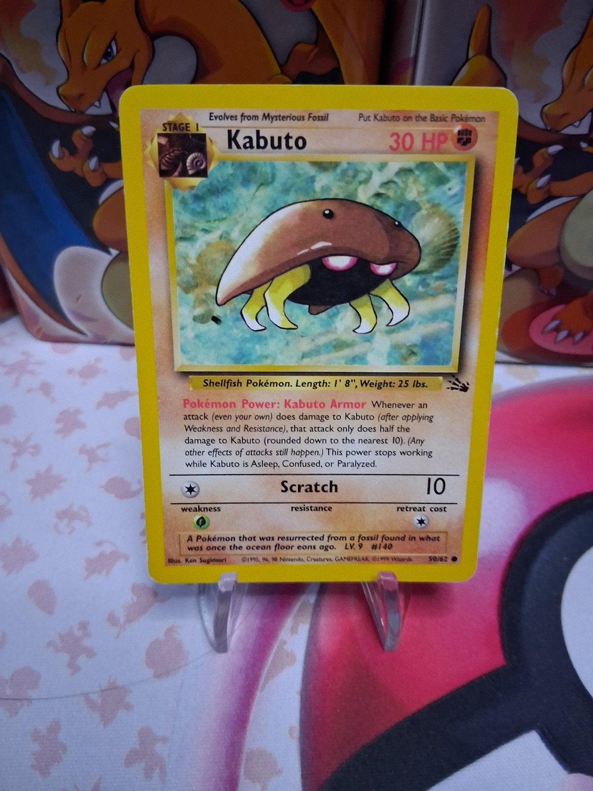 Pokémon Kaart Kabuto 30/62 Fossil Set, Ophalen of Verzenden, Zo goed als nieuw, Losse kaart