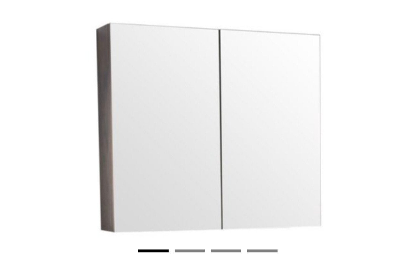 Nieuw in doos Spiegelkast Callisto 80x70x16cm - Walnoot, Ophalen, 50 tot 100 cm, Minder dan 25 cm, Minder dan 100 cm