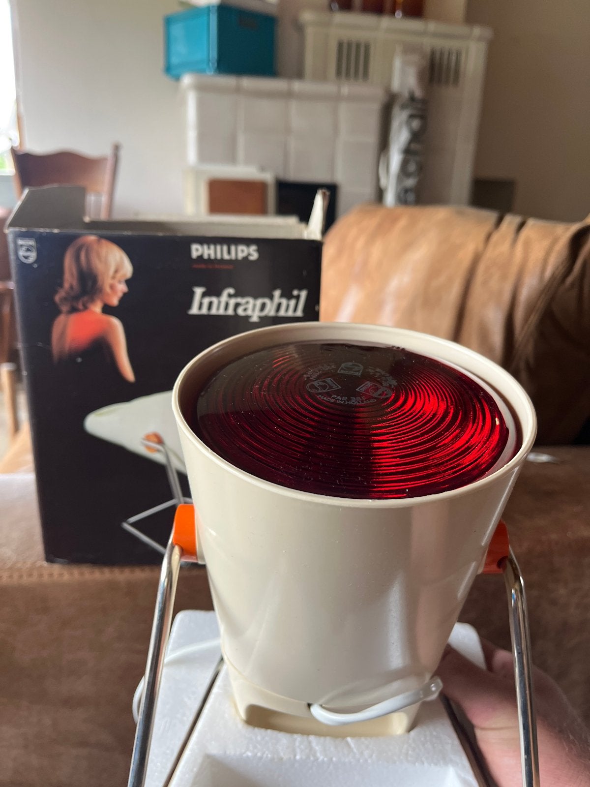 Philips Infraphil Infraroodlamp - Vintage, Antiek en Kunst, Ophalen of Verzenden