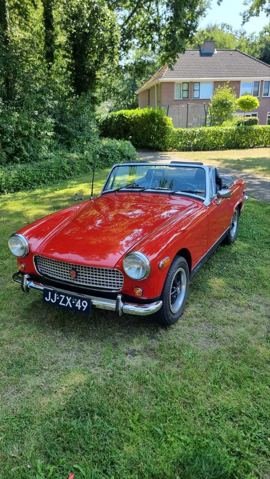MG Midget 1.5 1977 Rood, Auto's, MG, 1491 cc, 4 cilinders, Cabriolet, Bedrijf