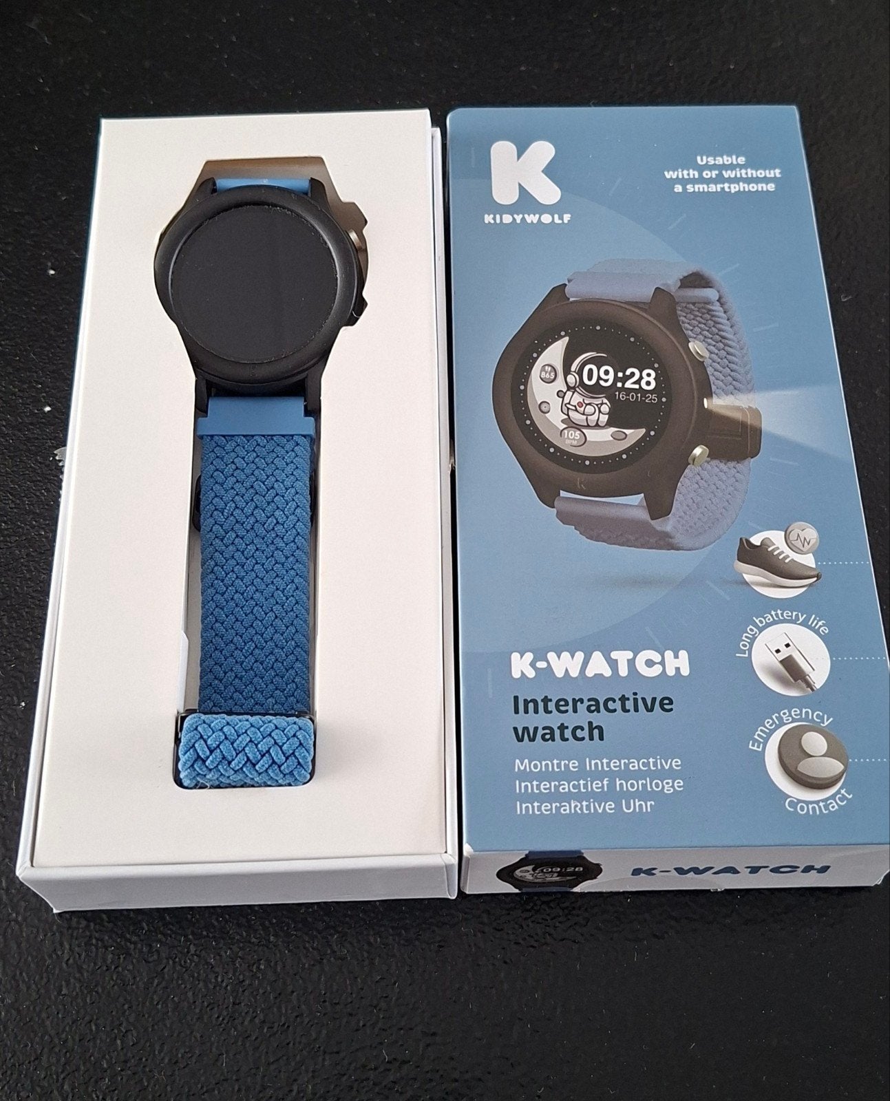 Kidywolf K-Watch blauw smartwatch, Blauw, Ophalen of Verzenden, Zo goed als nieuw, GPS