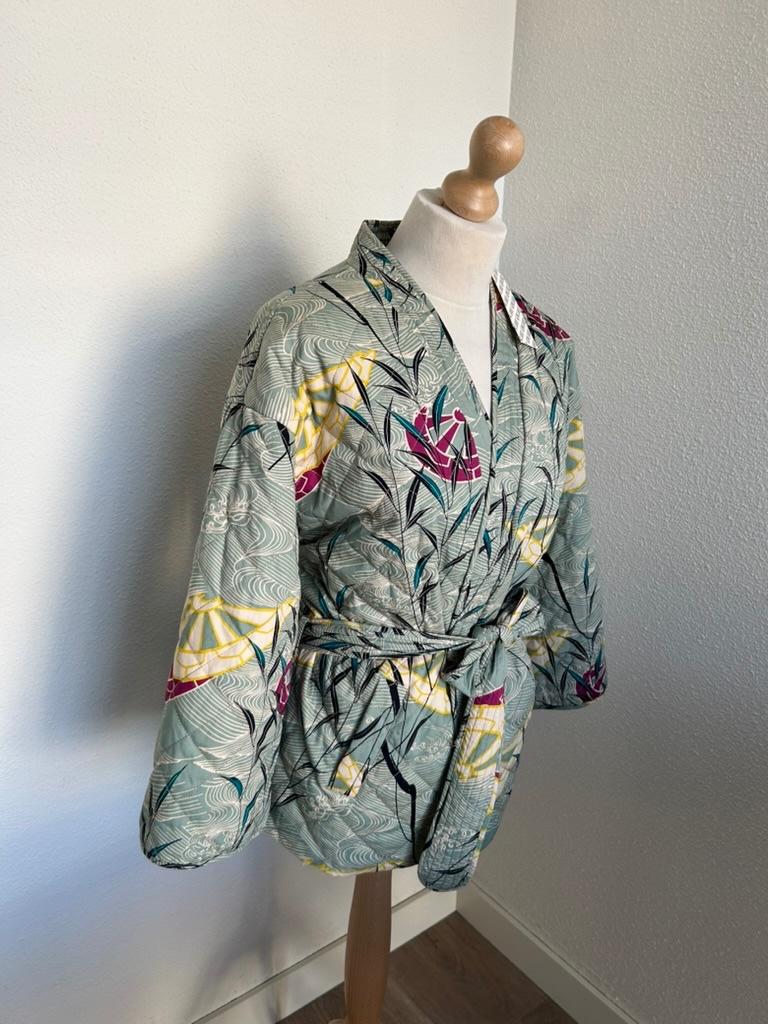 King Louie maat universeel Kimono jacket quilted NIEUW 3115, Maat 42/44 (L), Nieuw, Ophalen of Verzenden, King Louie
