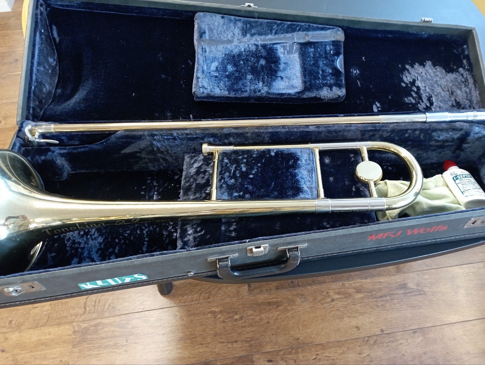 Toneking Trombone, Muziek en Instrumenten, Blaasinstrumenten | Trombones, Ophalen of Verzenden, Tenor