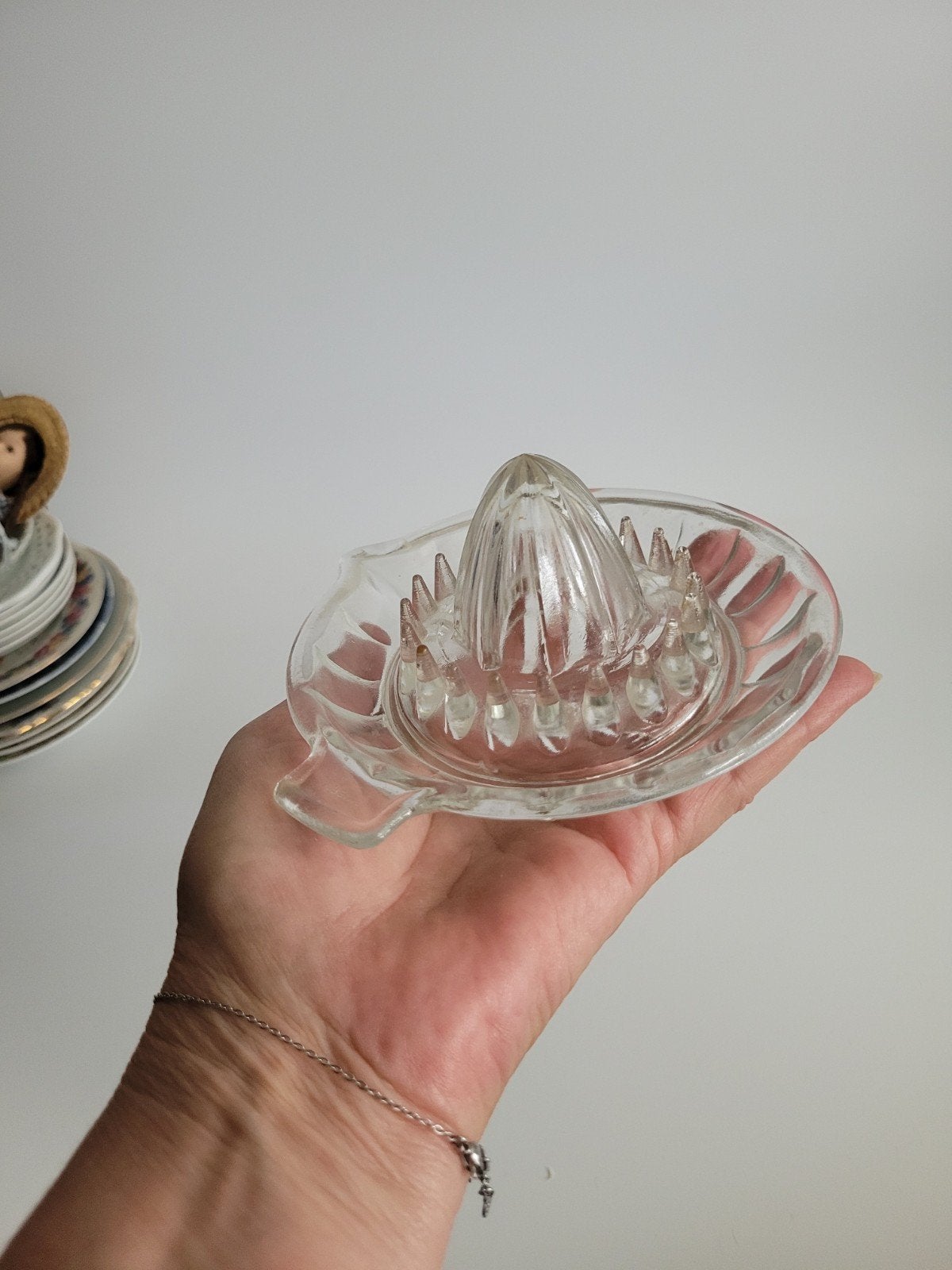izgs glazen vintage pers citruspers brocante servies, Ophalen of Verzenden