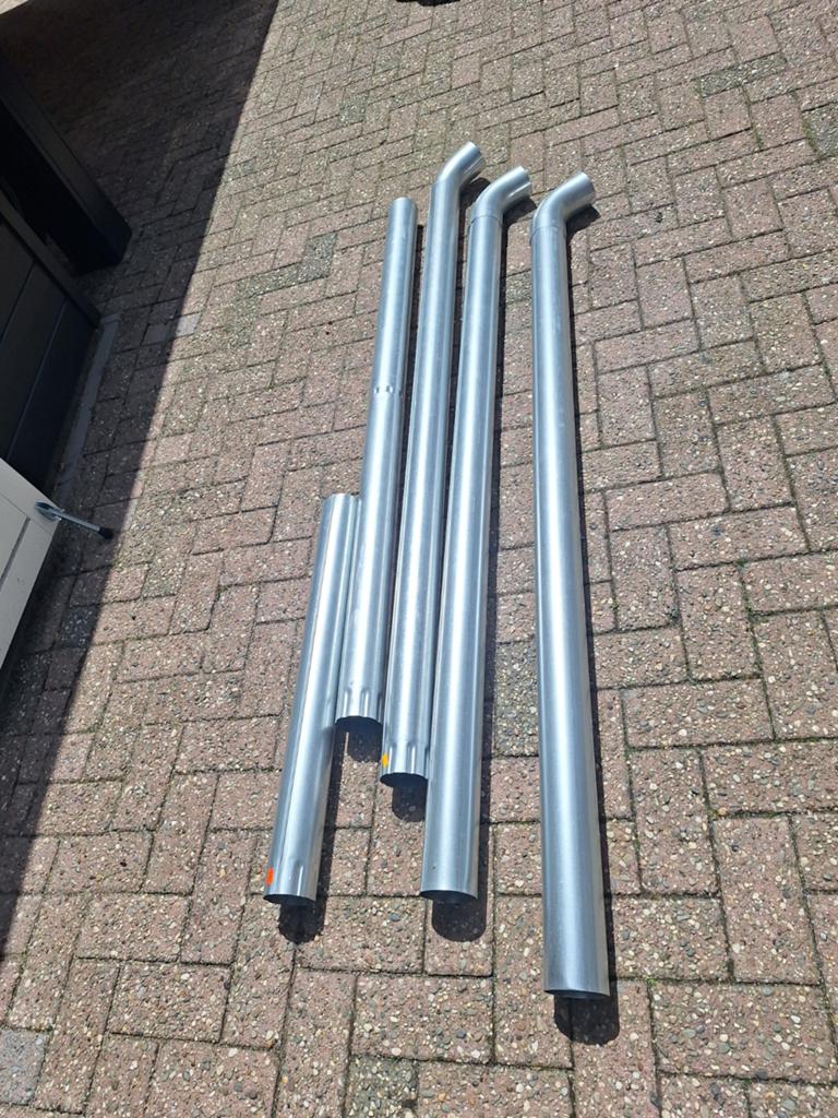 Rvs regenafvoer, Bochten, Verzenden, Nieuw, Rvs