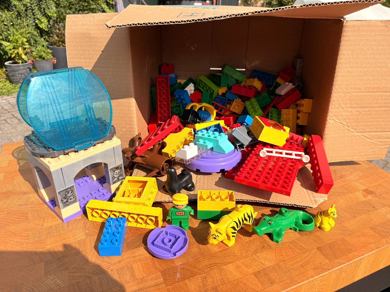 Grote doos LEGO DUPLO – veel retro en nieuwere onderdelen, Gebruikt, Overige thema's, Ophalen of Verzenden, Duplo