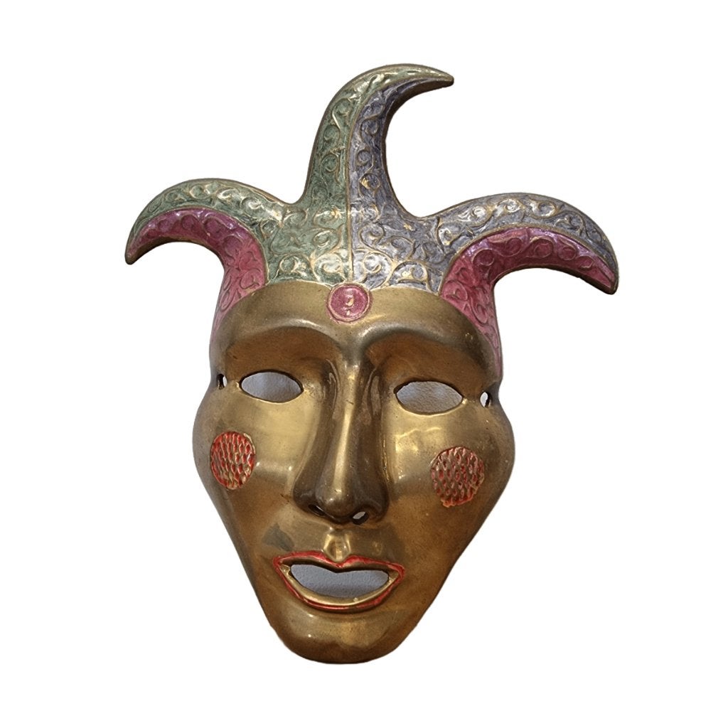 Vintage messing carnavals masker, Ophalen of Verzenden