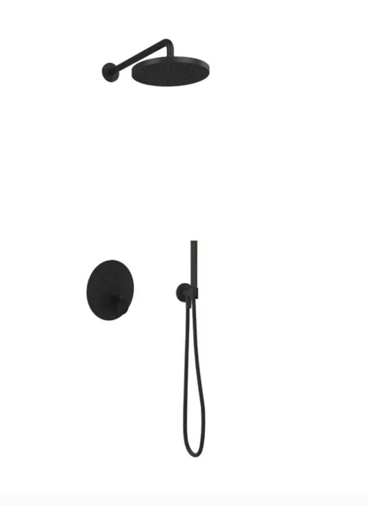 Hotbath Cobber inbouwdouche 30 cm - compleet  zwart - NIEUW, Doe-het-zelf en Verbouw, Sanitair, Ophalen of Verzenden, Nieuw, Douche