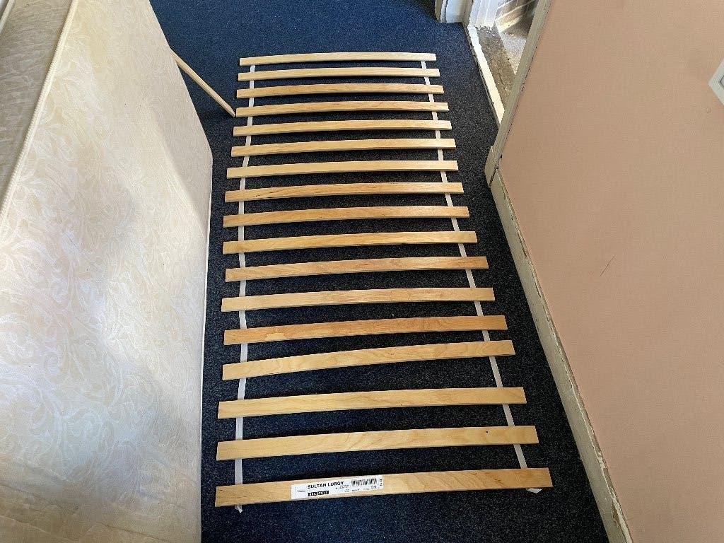 IKEA Sultan Luröy lattenbodem 90x200 cm, Ophalen, Gebruikt, 90 cm, Eenpersoons