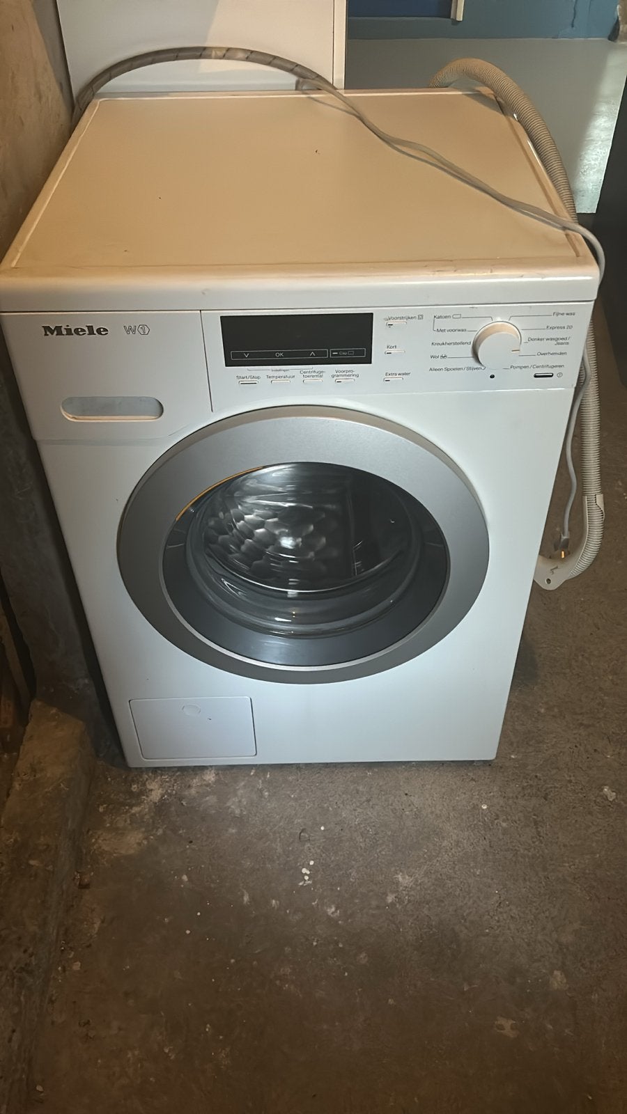Miele WKB120 Wasmachine, Ophalen, 1200 tot 1600 toeren, Gebruikt, 8 tot 10 kg