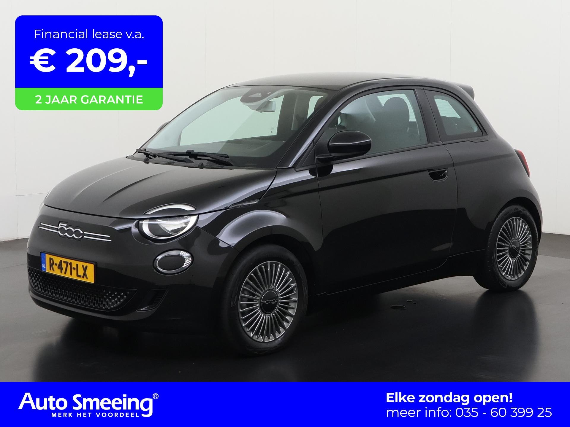 Fiat 500e Icon 42 kWh | SOH 93% | CarPlay | Navigatie | 16", Auto's, 12 maanden, Stof, 93 %, 4 stoelen