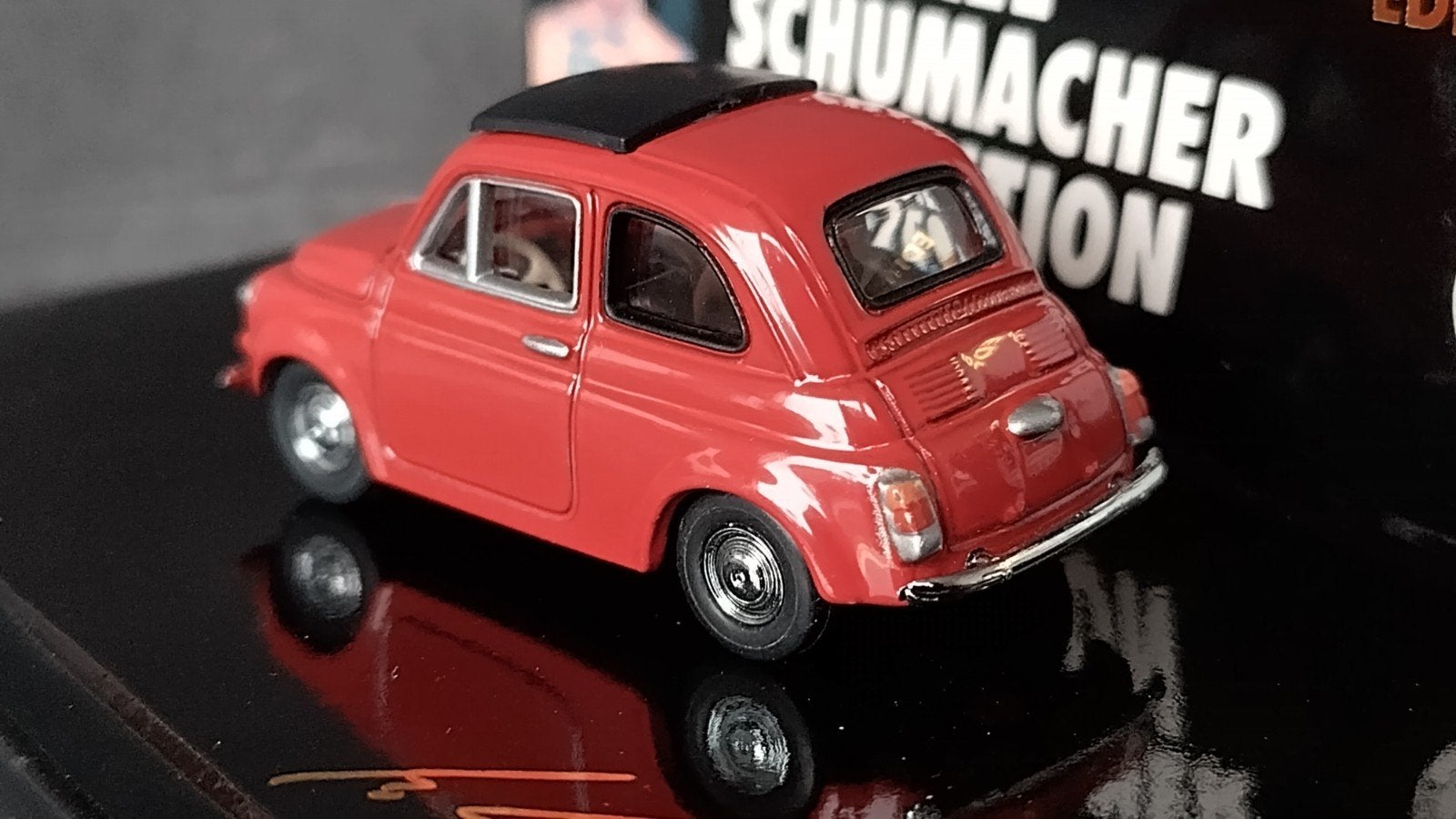 Fiat 500 Michael Schumacher 1:64 Minichamps Pol, Aachen Gernany, Auto, Verzenden, .