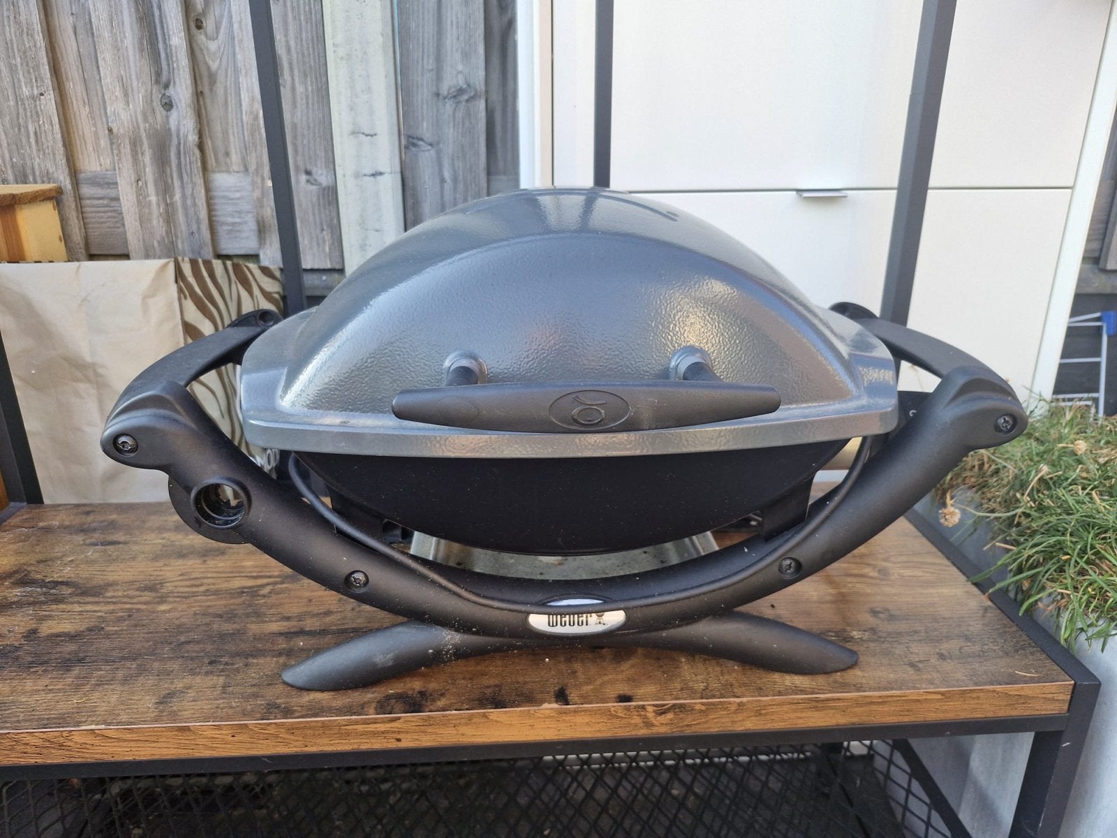 Weber elektrische barbecue, Tuin en Terras, Elektrische barbecues, Ophalen, Gebruikt