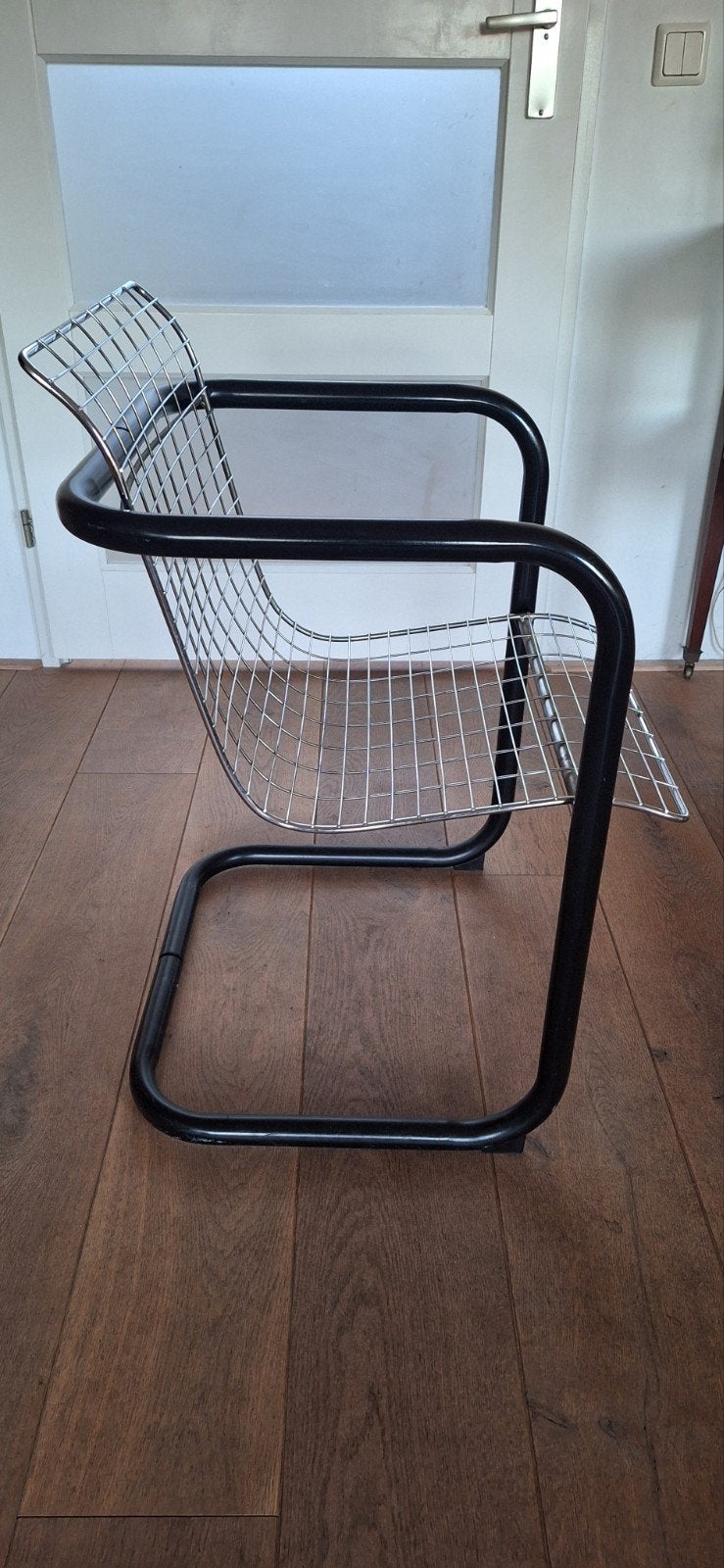Vintage jaren 80 stoel, Ophalen, Gebruikt, Zwart, Eén